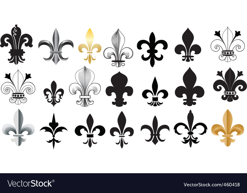 Download Fleur- de-lis Royalty Free Vector Image - VectorStock