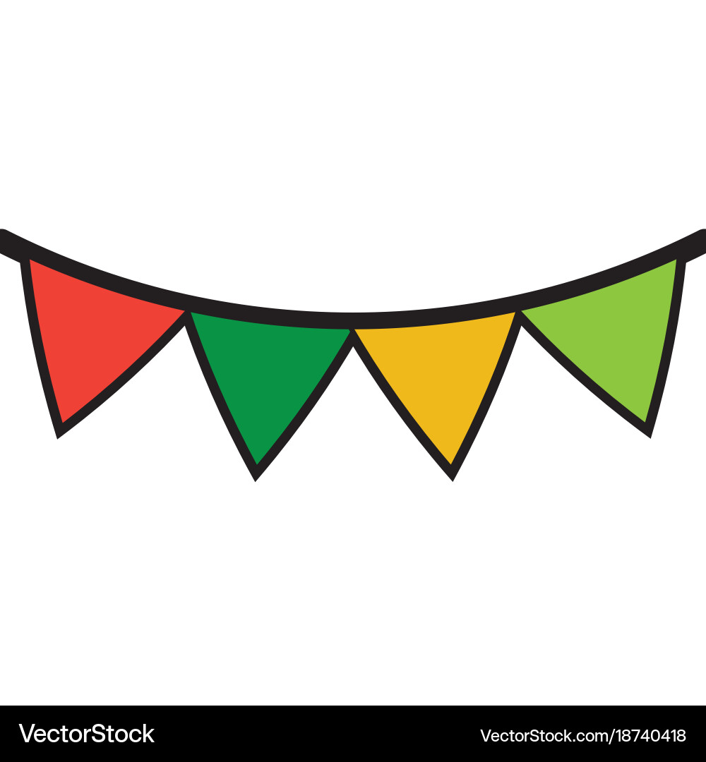 Pennant Banner Icon Image Royalty Free Vector Image