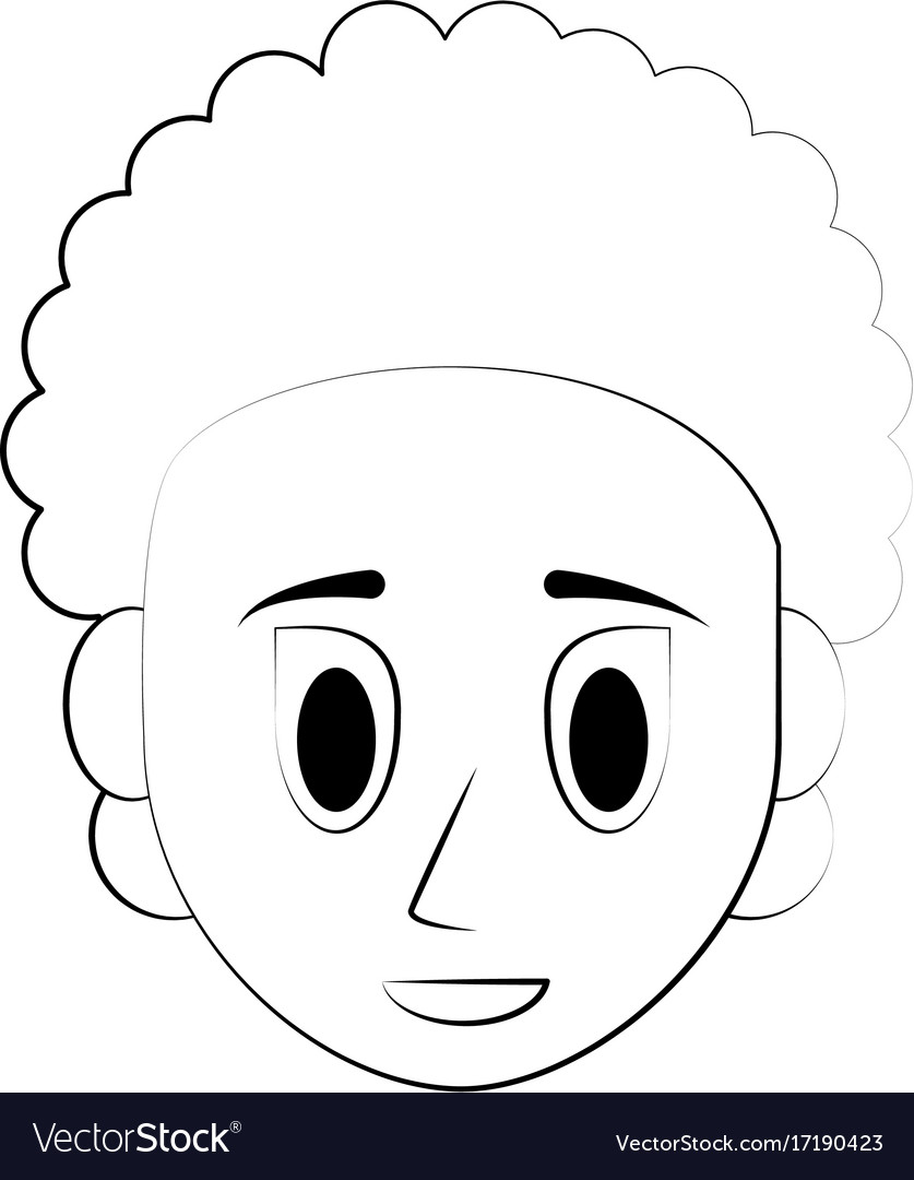 Young woman face cartoon Royalty Free Vector Image