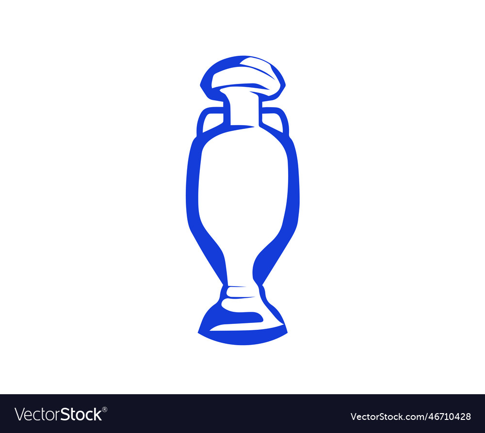 Euro 2024 germany trophy official logo blue symbol