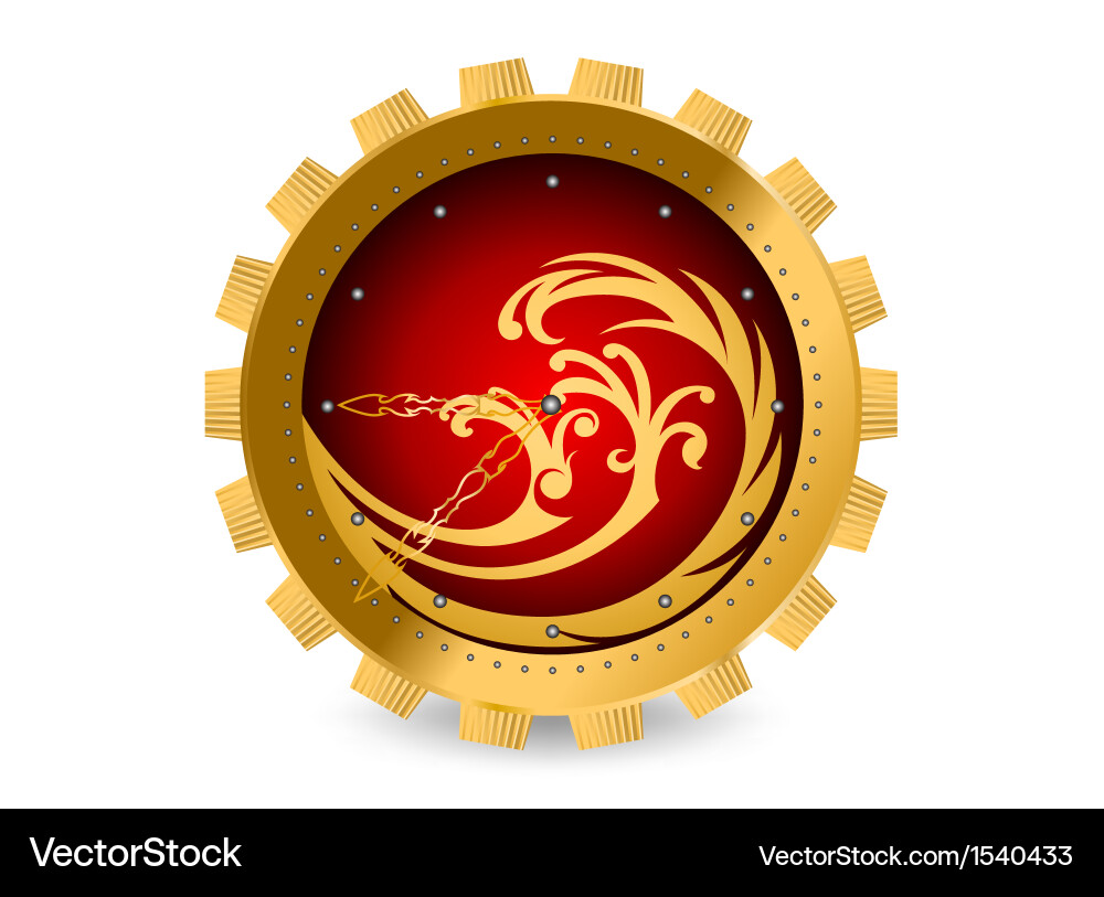 Abstract clock background Royalty Free Vector Image