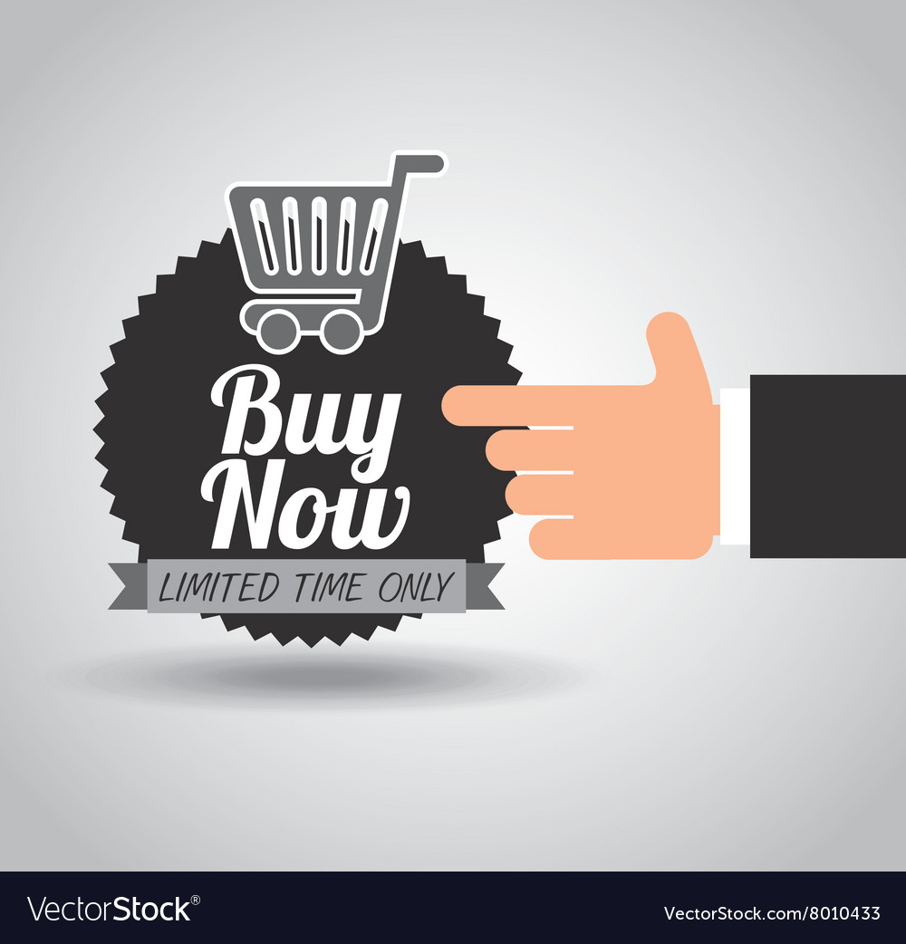 Buy now design Royalty Free Vector Image - VectorStock