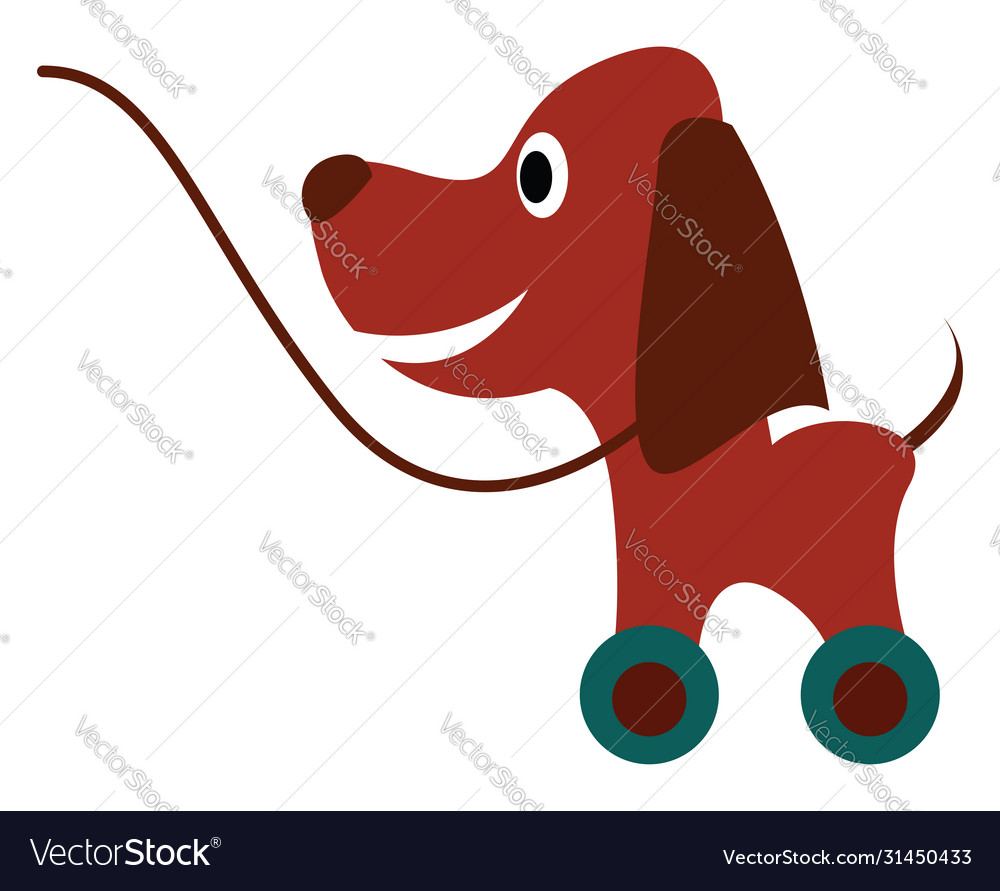 Dog toy on white background Royalty Free Vector Image