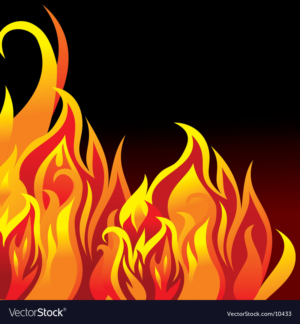 Fire background Royalty Free Vector Image VectorStock