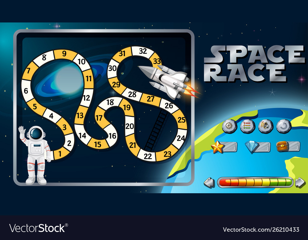 Space race board game