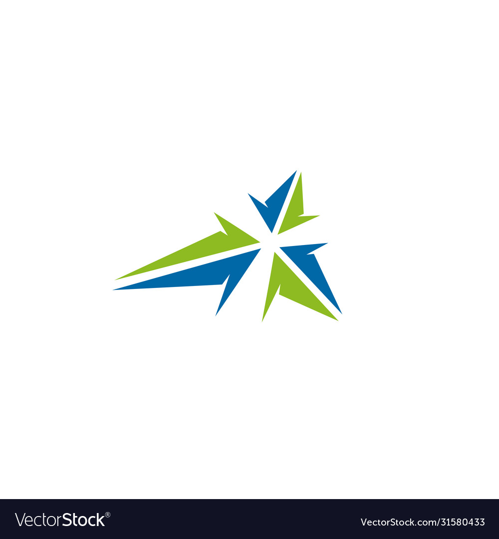 Triple arrow logo icon design template Royalty Free Vector