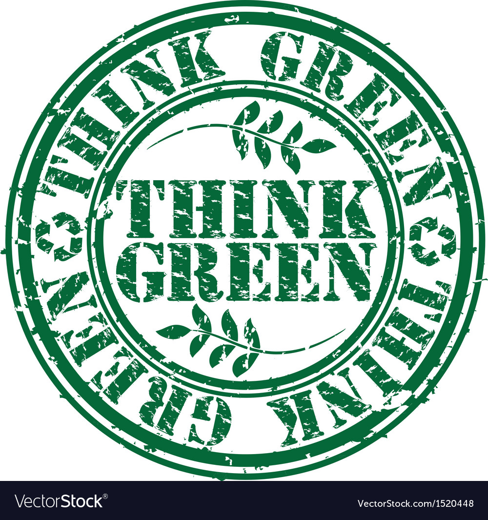 зеленый штамп