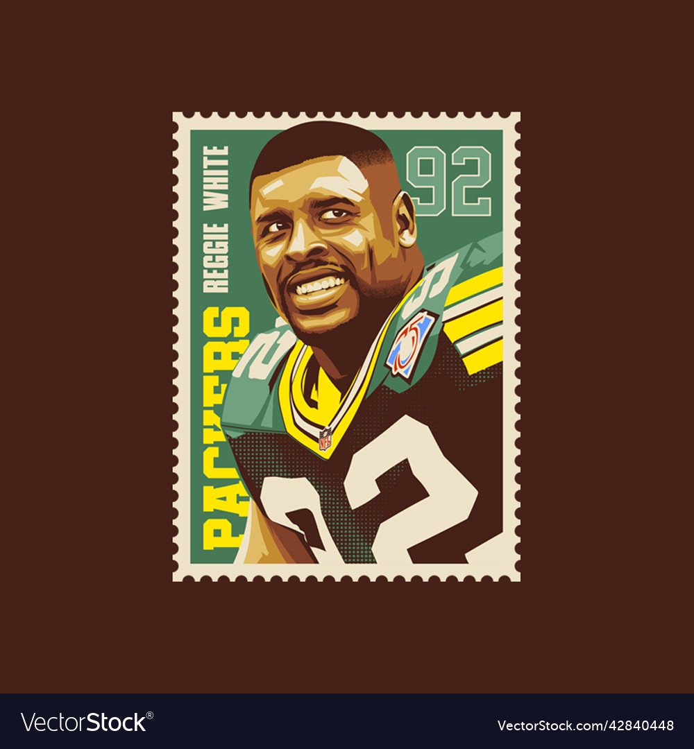 Reggie white Royalty Free Vector Image - VectorStock