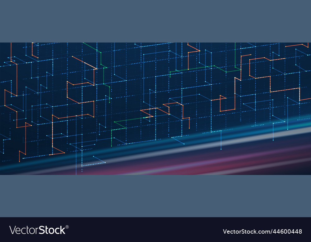 Technology data background idea of global Vector Image