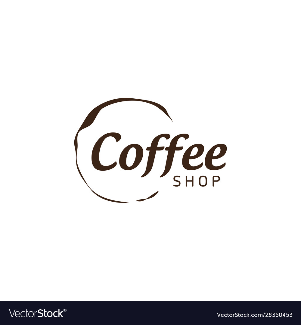 Logo design concept about coffee shop idea Vector Image