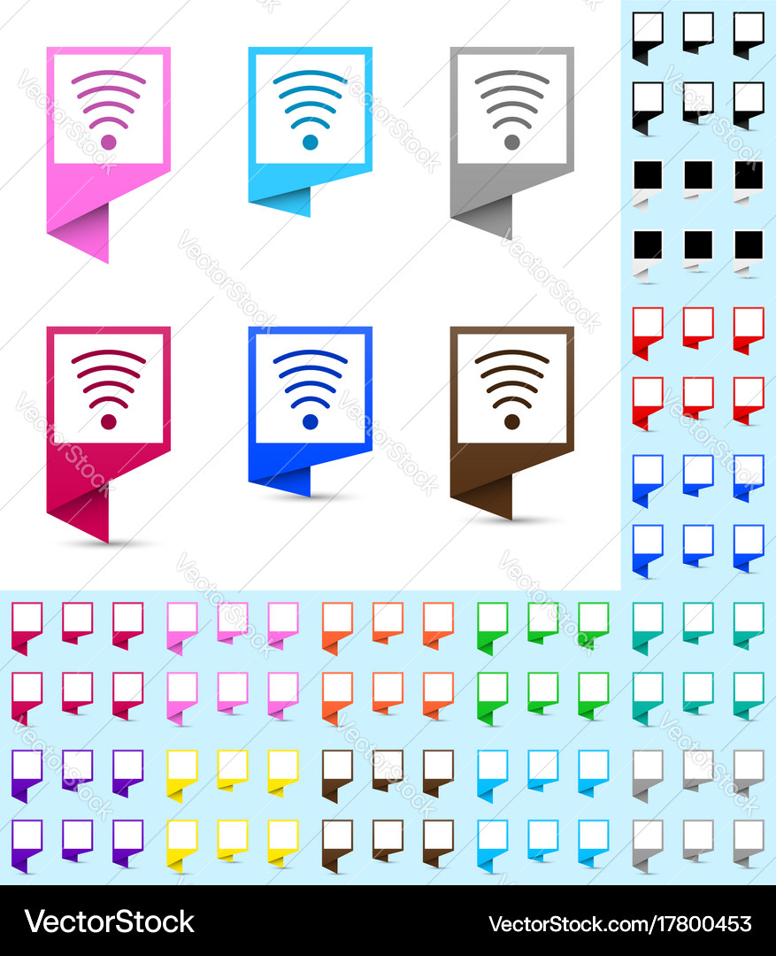 Map marker or pointer angular mock up Royalty Free Vector