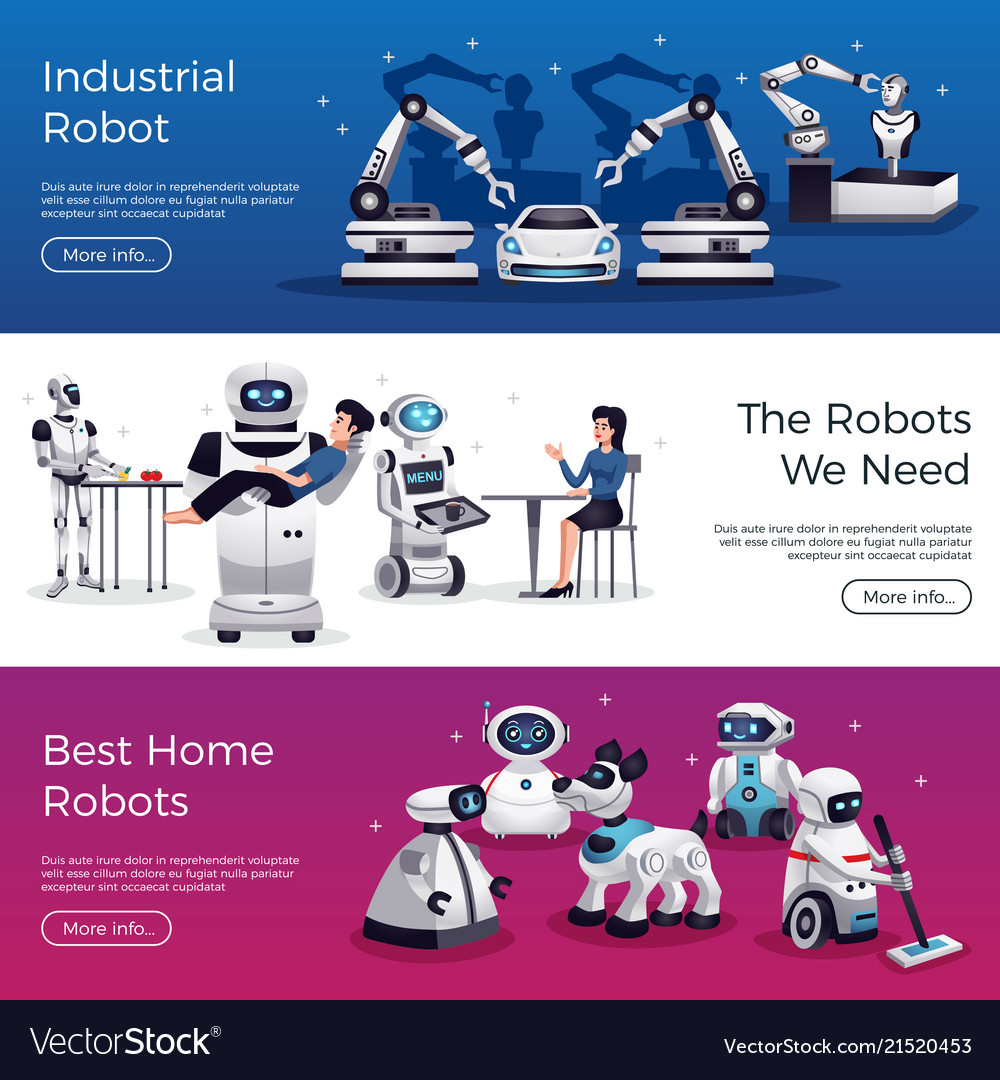 Robots horizontal banners