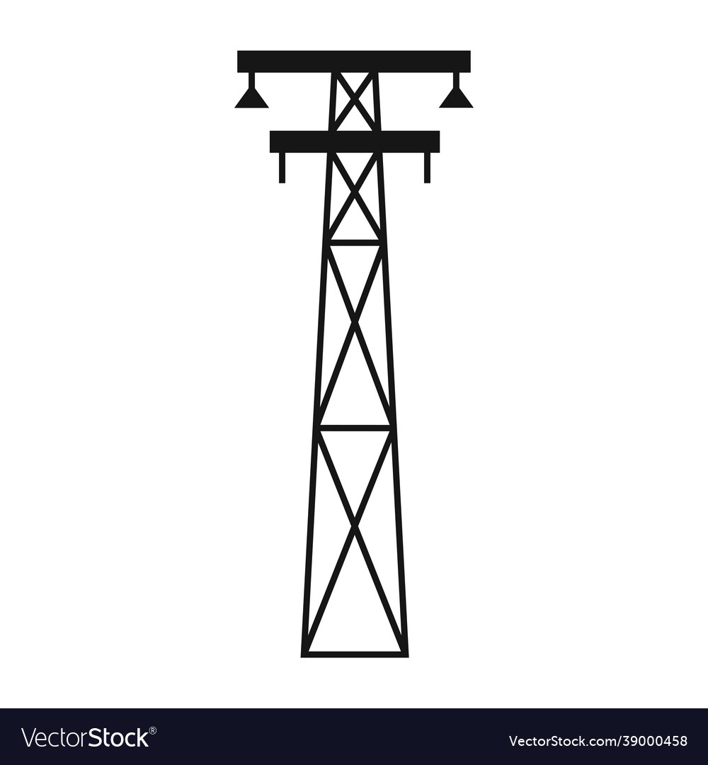 Electric tower Royalty Free Vector Image - VectorStock