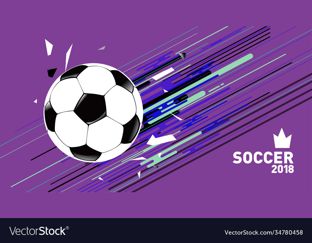 Soccer background and template football game Vector Image