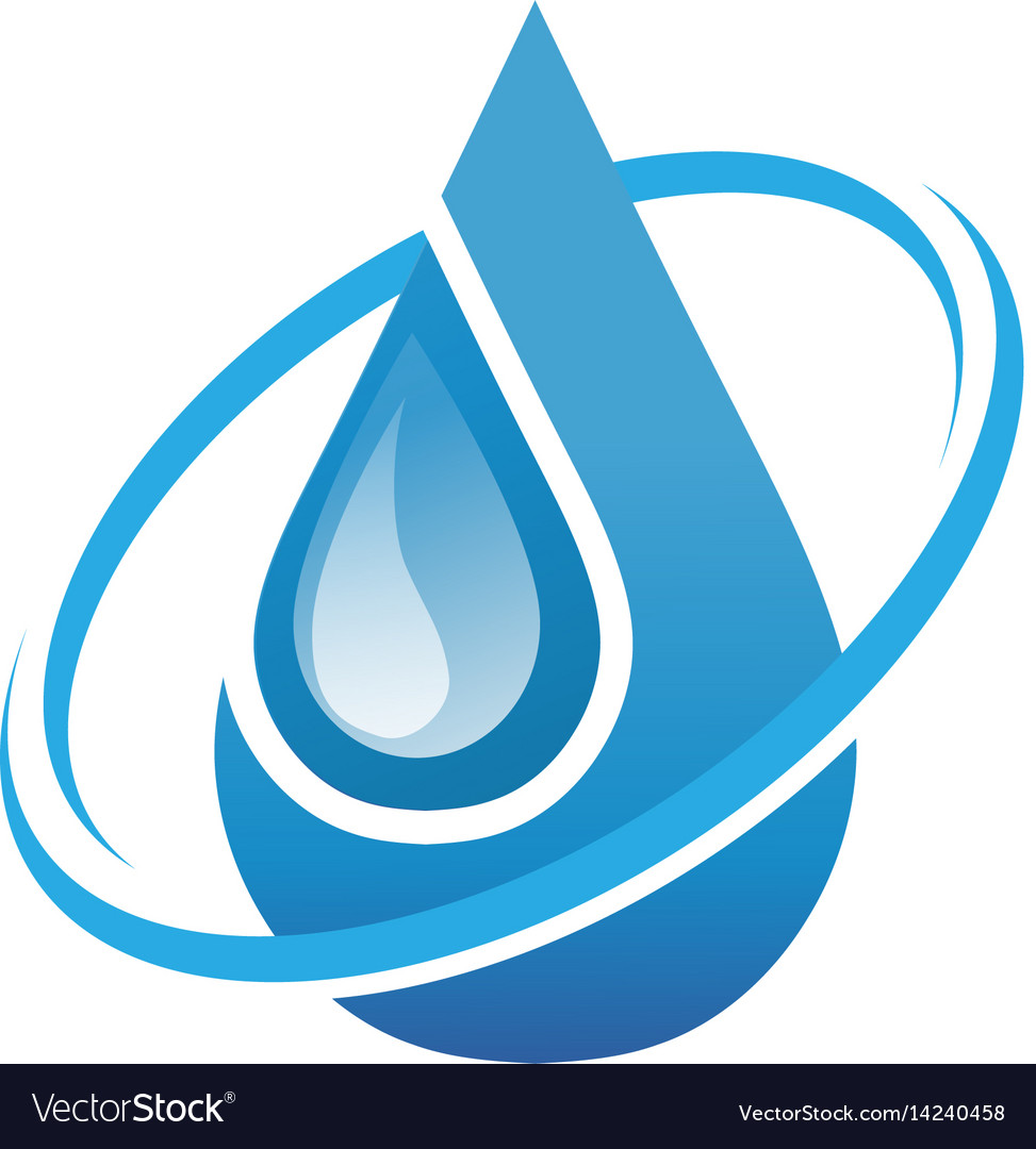 Water drop logo Royalty Free Vector Image - VectorStock