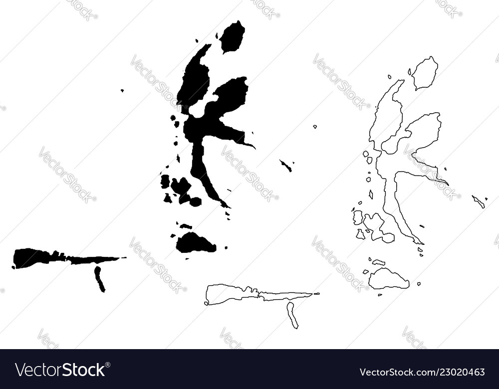 North maluku map Royalty Free Vector Image - VectorStock