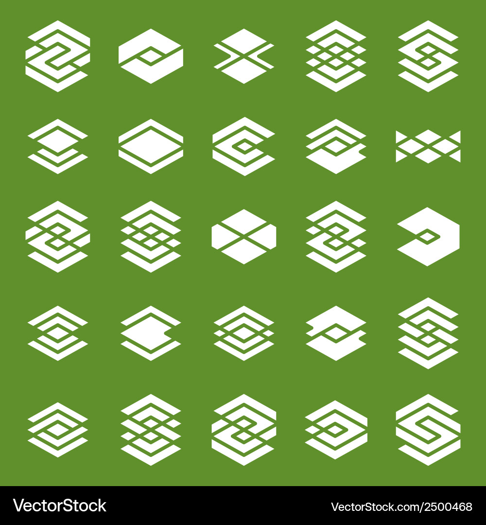 Abstract creative design elements collection Vector Image