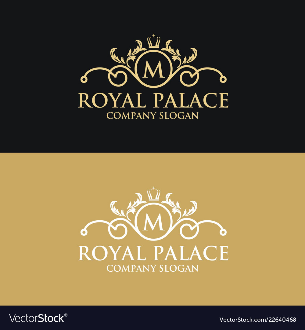 Luxury crest decorative logo Royalty Free Vector Image