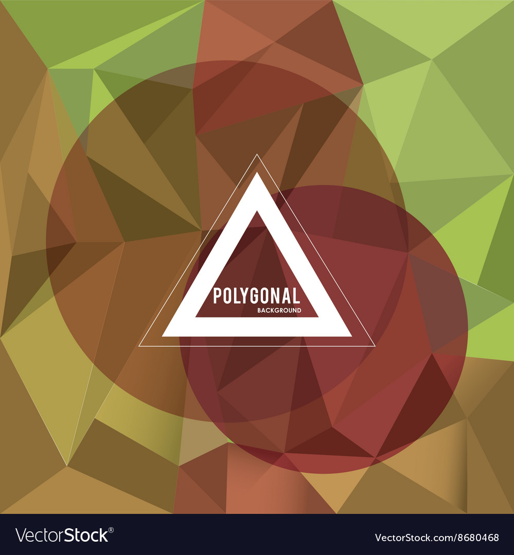 Polygonal Design Geometric Shape Royalty Free Vector Image