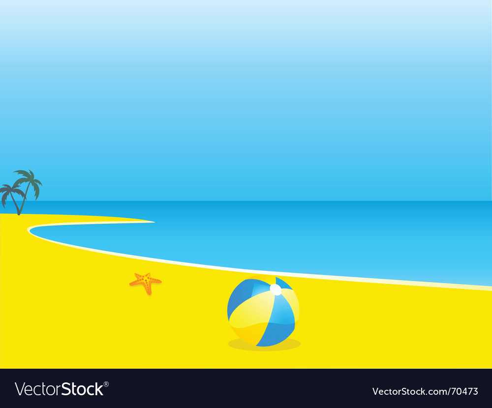 Beach Royalty Free Vector Image - VectorStock