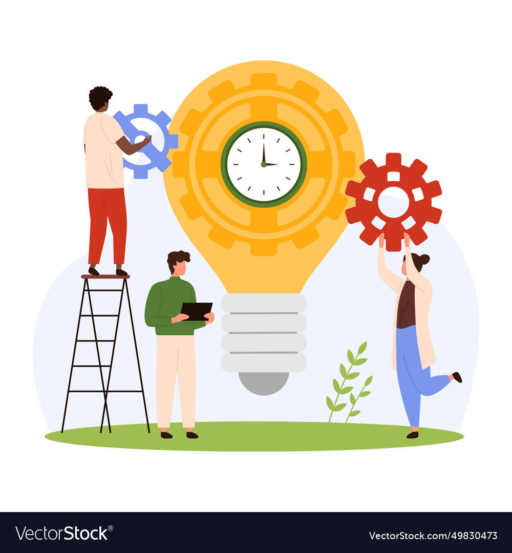 Effective tech solution time management Royalty Free Vector