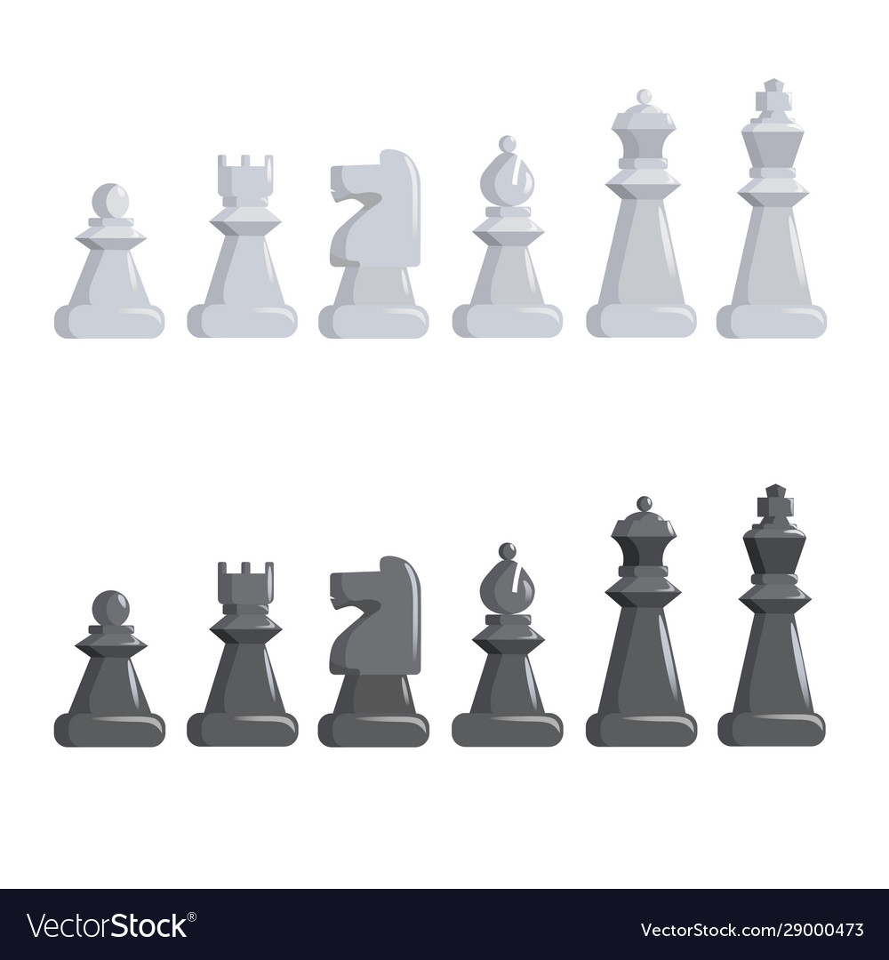 Chess pieces set Royalty Free Vector Image - VectorStock