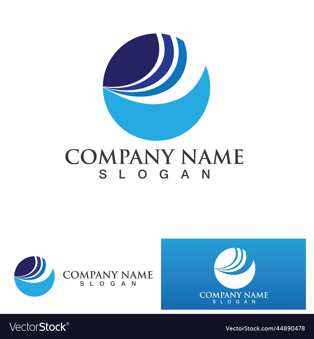 Business finance and marketing logo design Vector Image