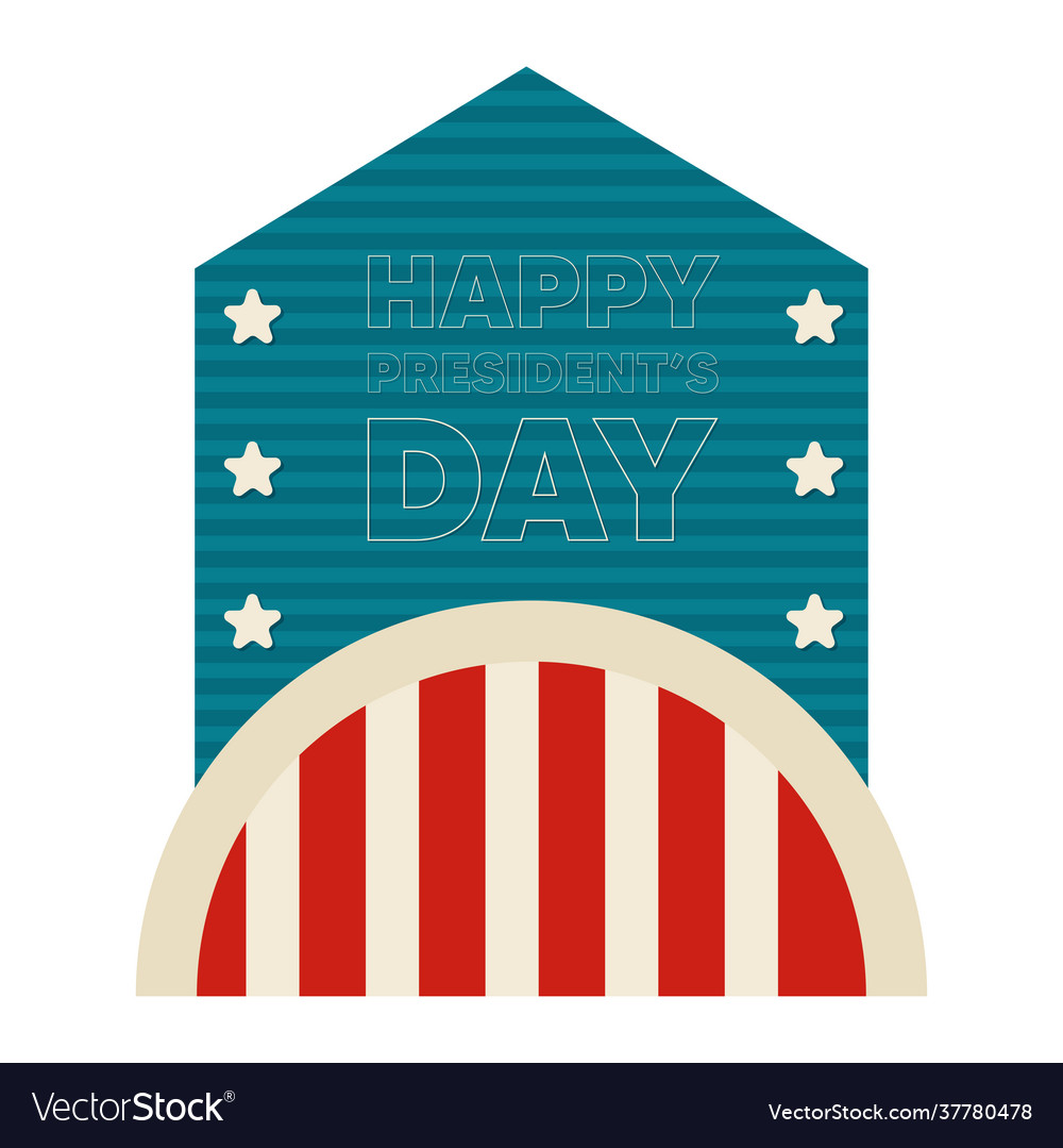 Isolated notes presidents day Royalty Free Vector Image