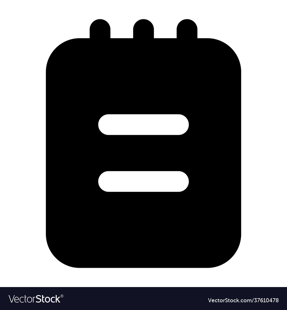 Notepad Royalty Free Vector Image - VectorStock