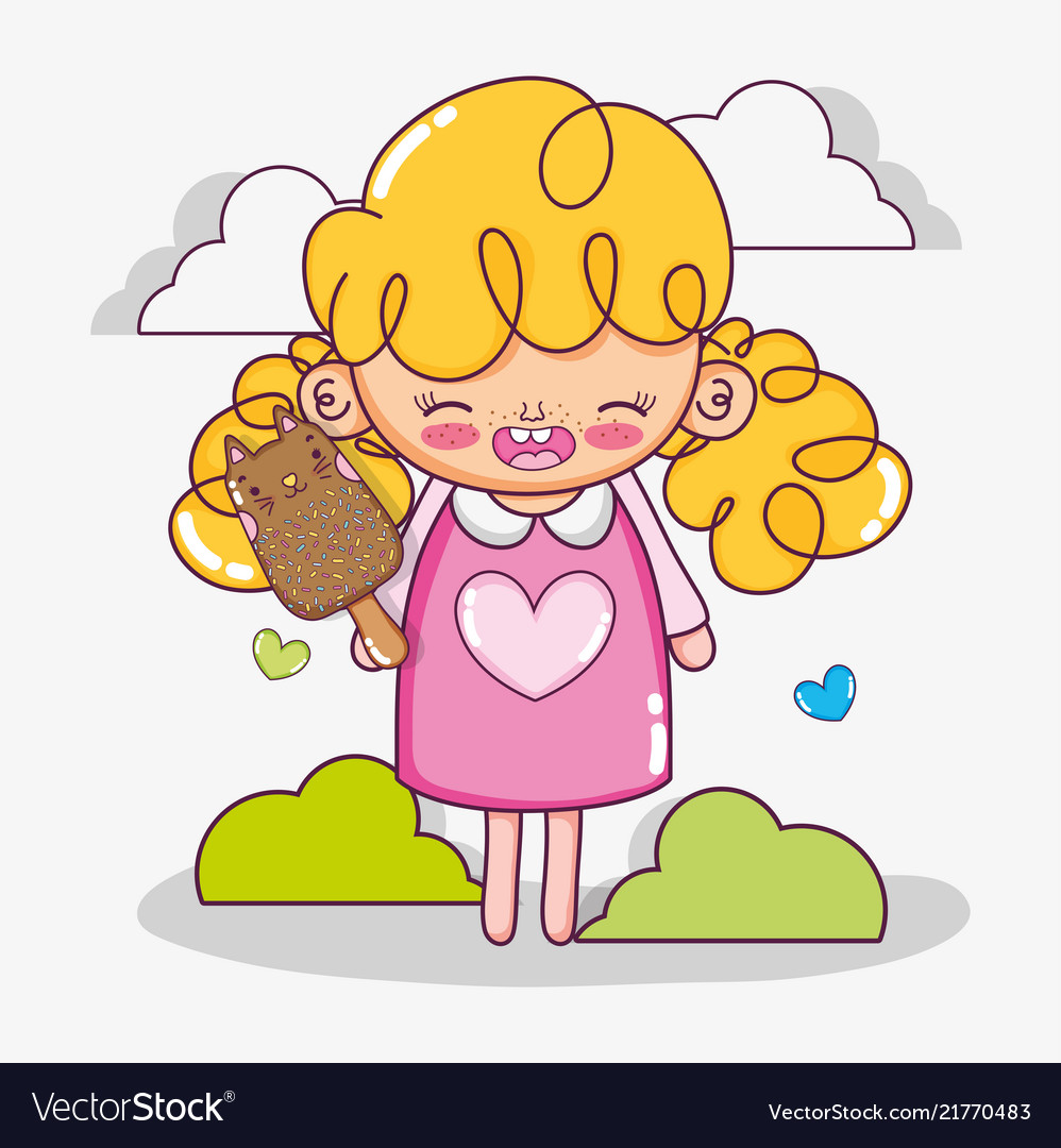 Beautiful Girl Cartoon Stock Vector Illustration and Royalty Free Beautiful Girl  Cartoon Clipart