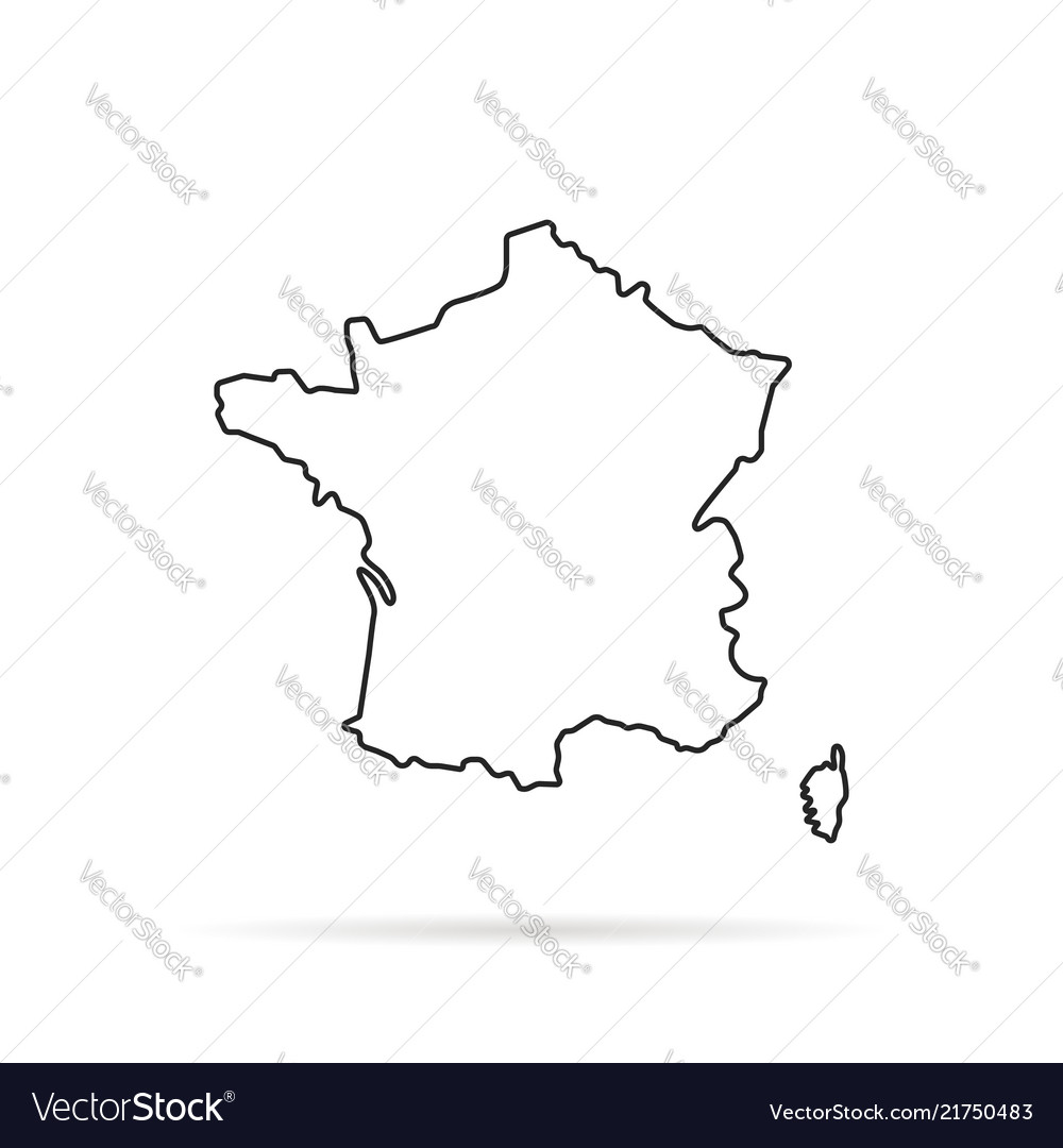 France Outline Map / Free Printable Blank Map Of France Outline Map / A ...