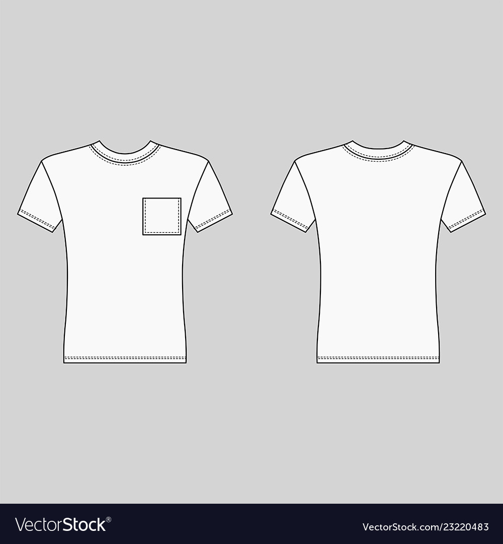 T Shirt With Pocket Template