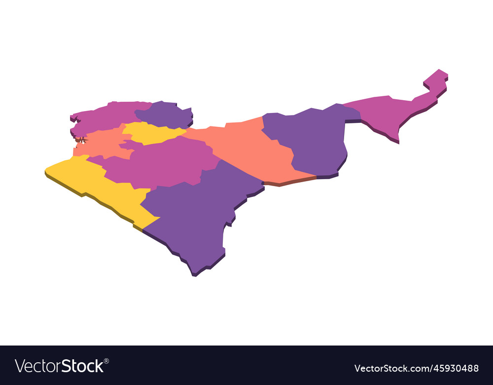 Cameroon political map of administrative divisions