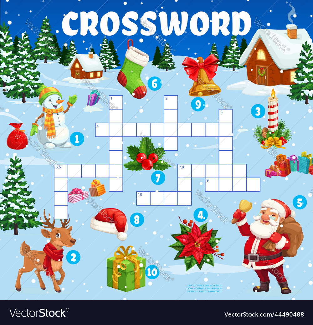 Christmas puzzle games Royalty Free Vector Image