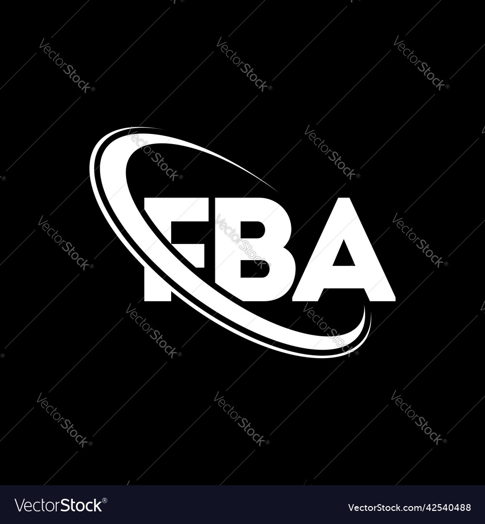 Fba logo letter design Royalty Free Vector Image