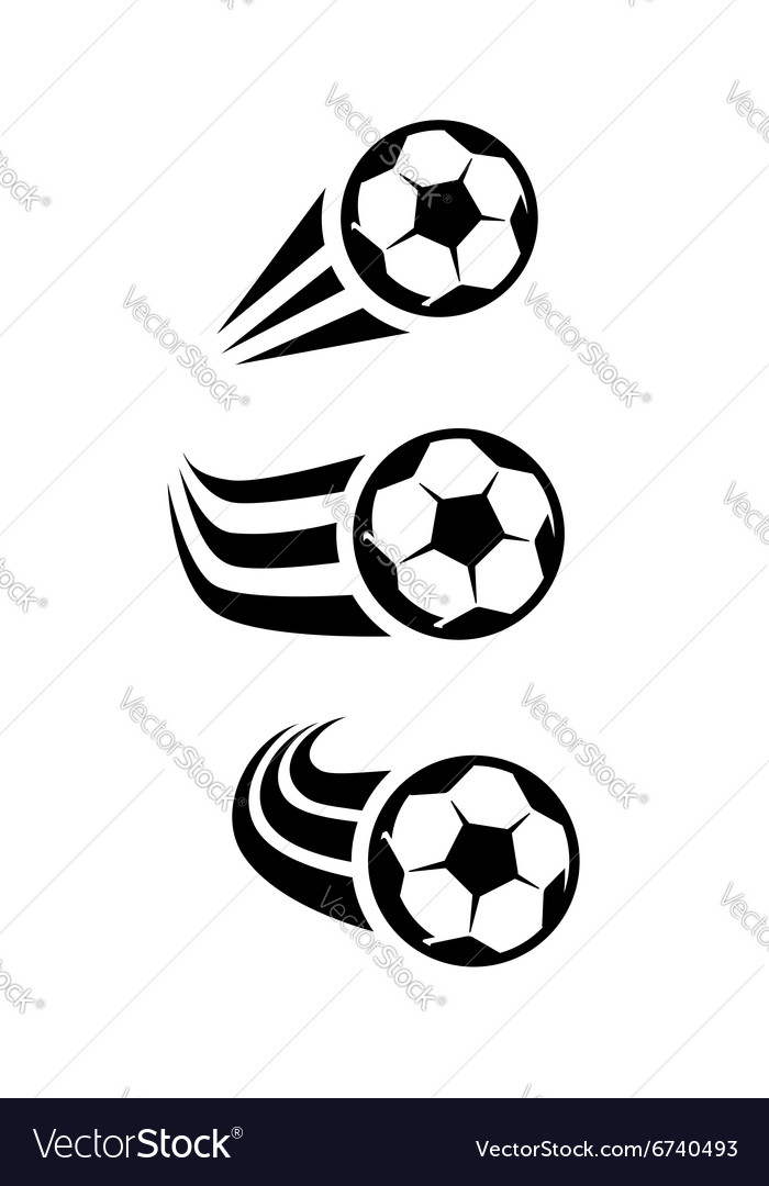 Black soccer Royalty Free Vector Image - VectorStock