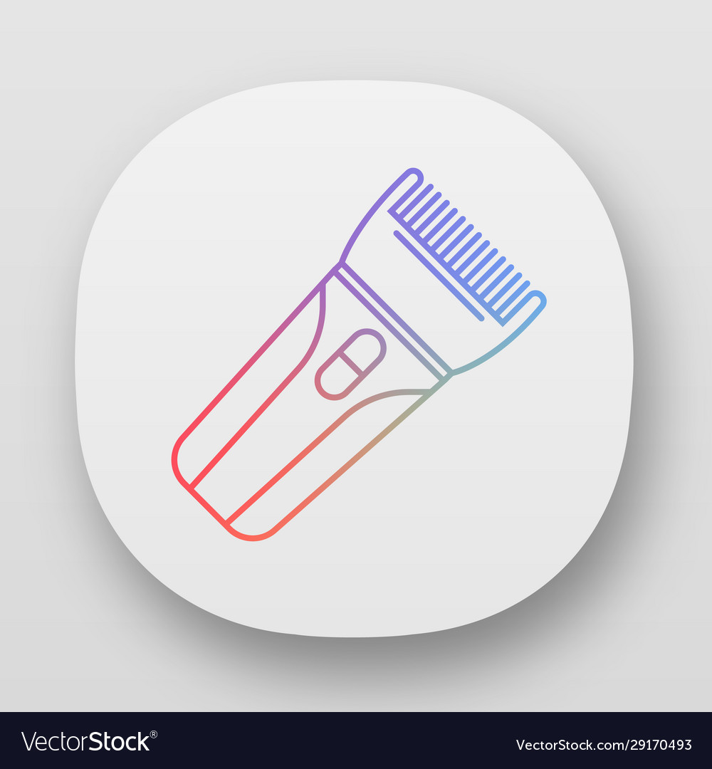 Hair Clipper App Icon Electric Hair Trimmer Vector Image