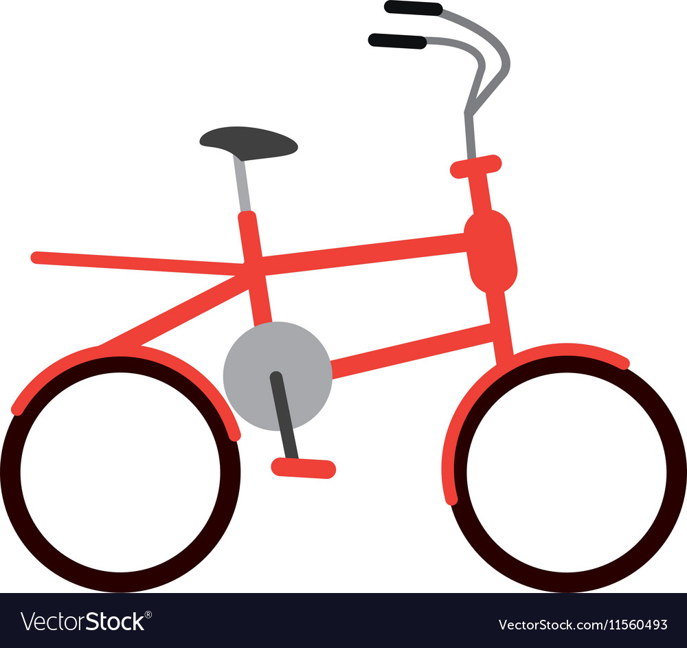 Isolated bike vehicle design Royalty Free Vector Image