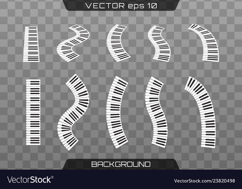 Piano keyboards Royalty Free Vector Image - VectorStock