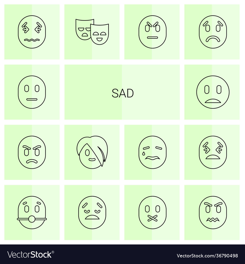 Sad icons