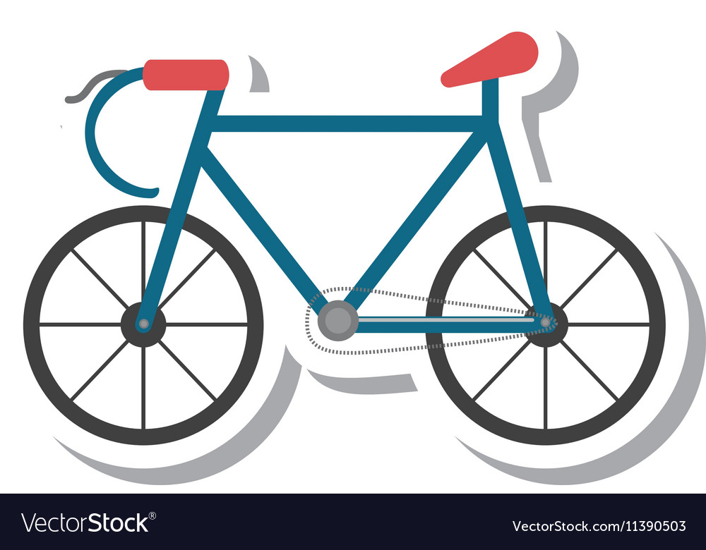 Bicycle vehicle isolated icon Royalty Free Vector Image