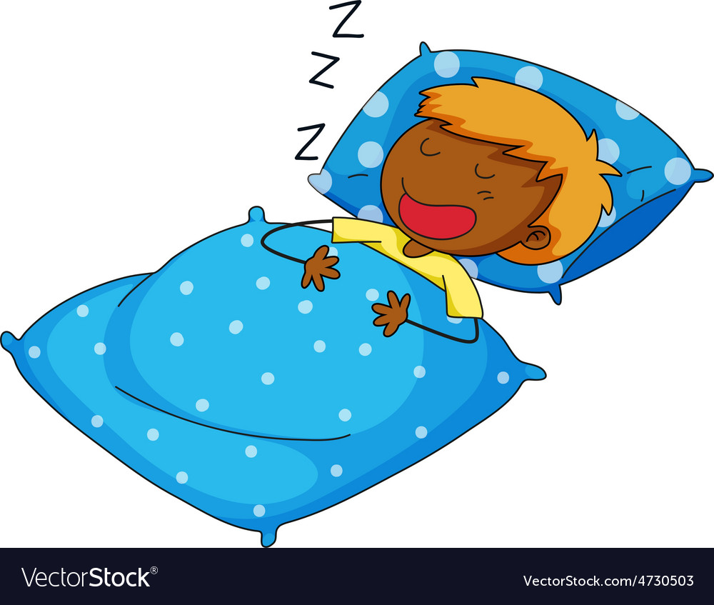 Boy sleeping Royalty Free Vector Image - VectorStock