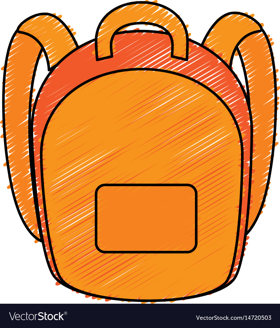 School bag isolated icon Royalty Free Vector Image