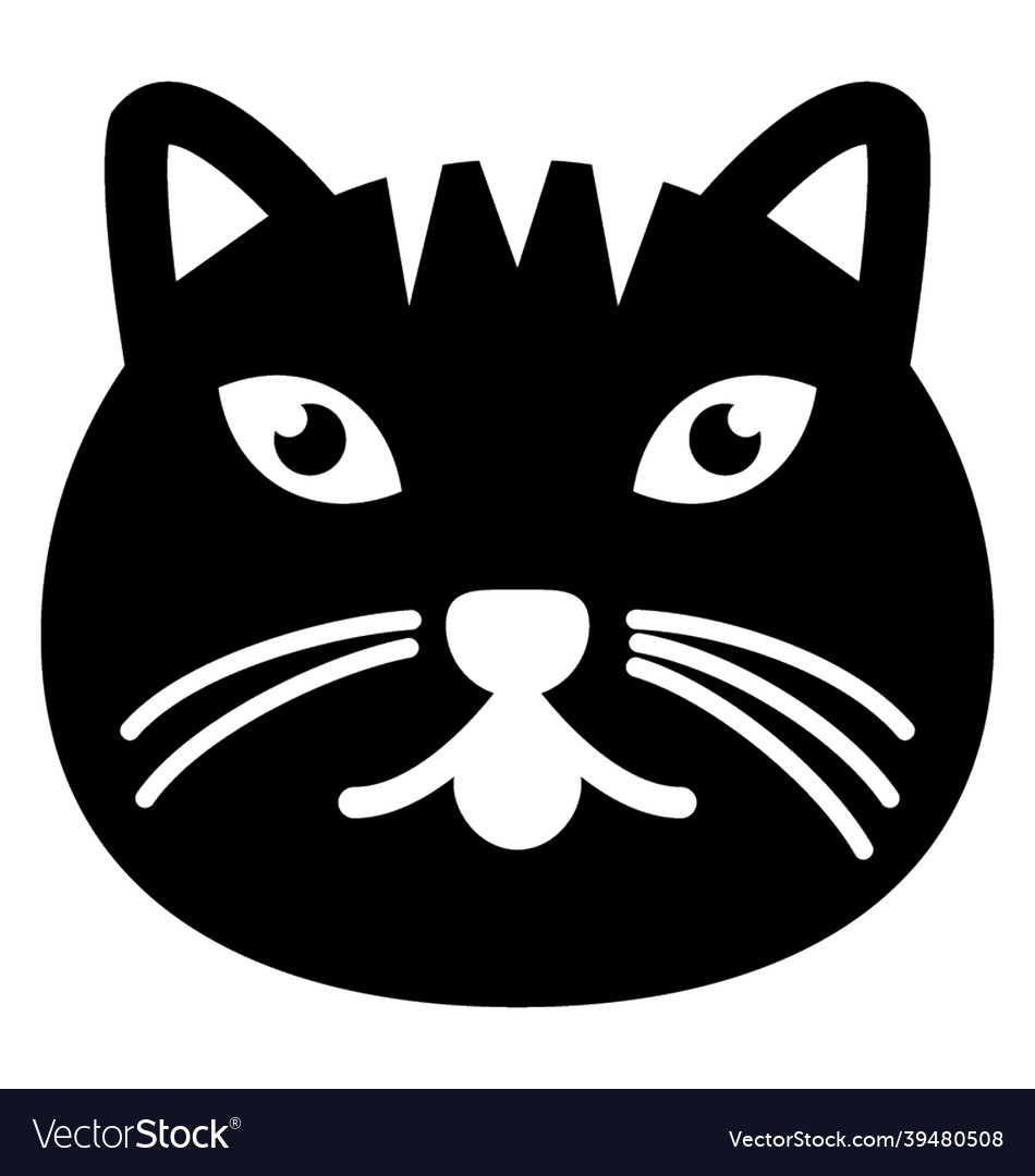 Angry cat Royalty Free Vector Image - VectorStock