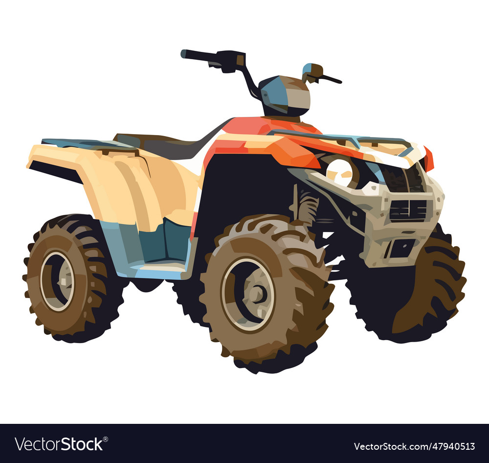 Quad bike Royalty Free Vector Image - VectorStock