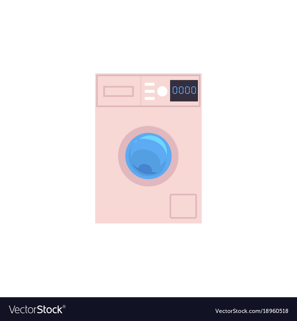 Automatic household washer washing machine Vector Image