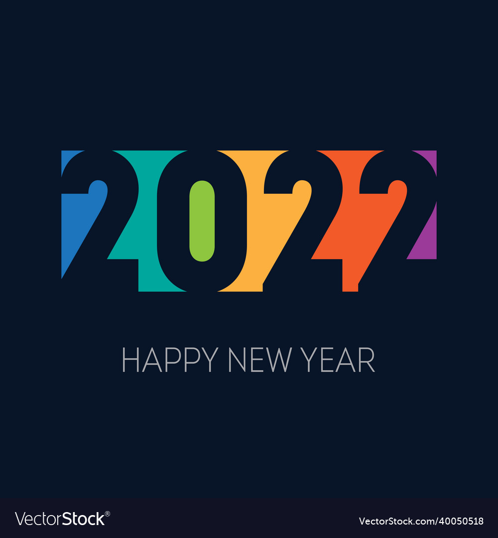 Cover of business diary for 2022 with wishes Vector Image