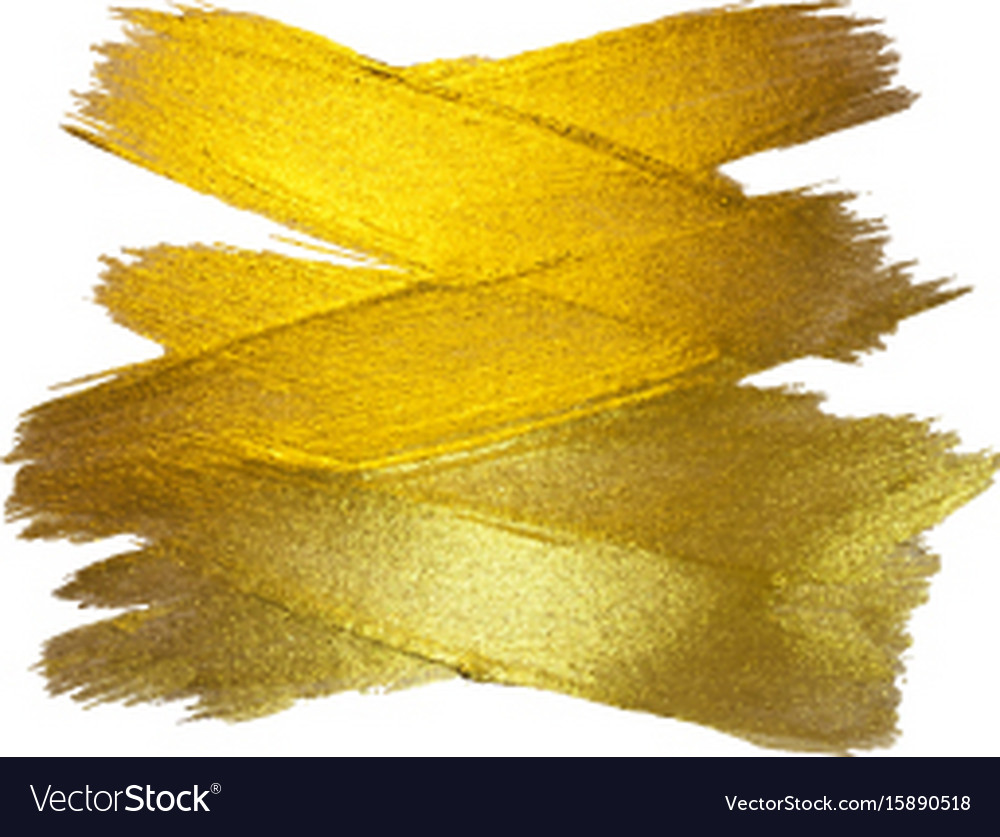 Gold foil watercolor texture Royalty Free Vector Image