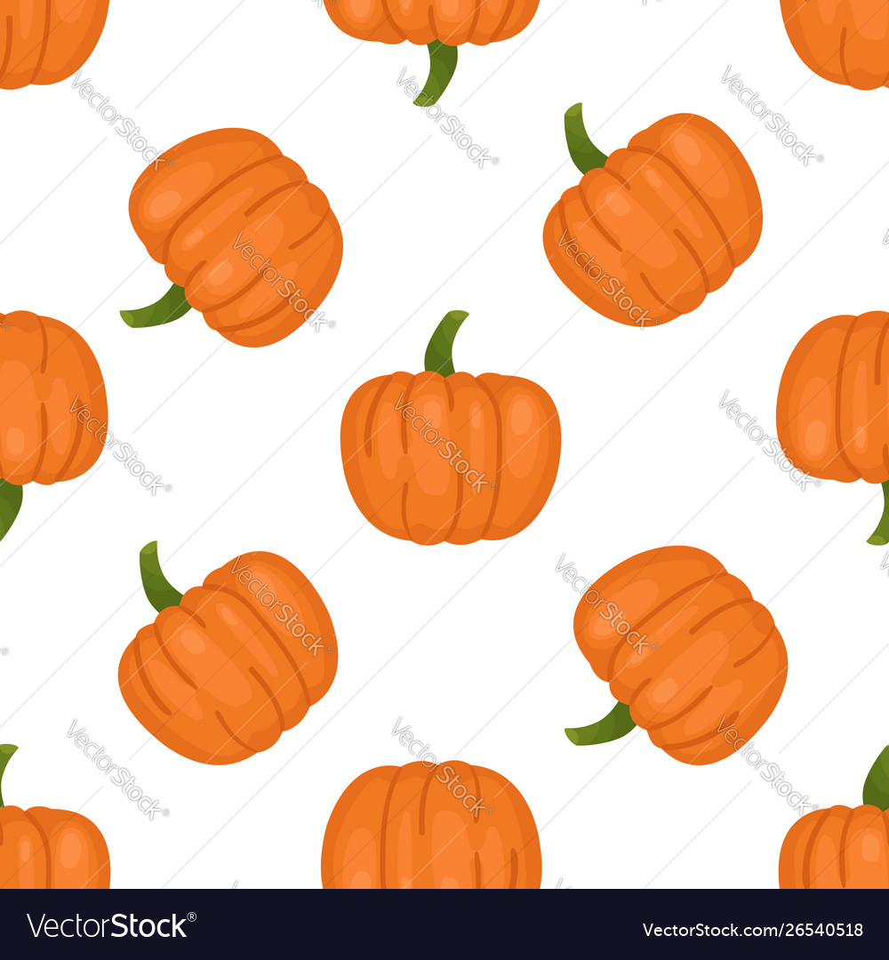 Pumpkin seamless pattern