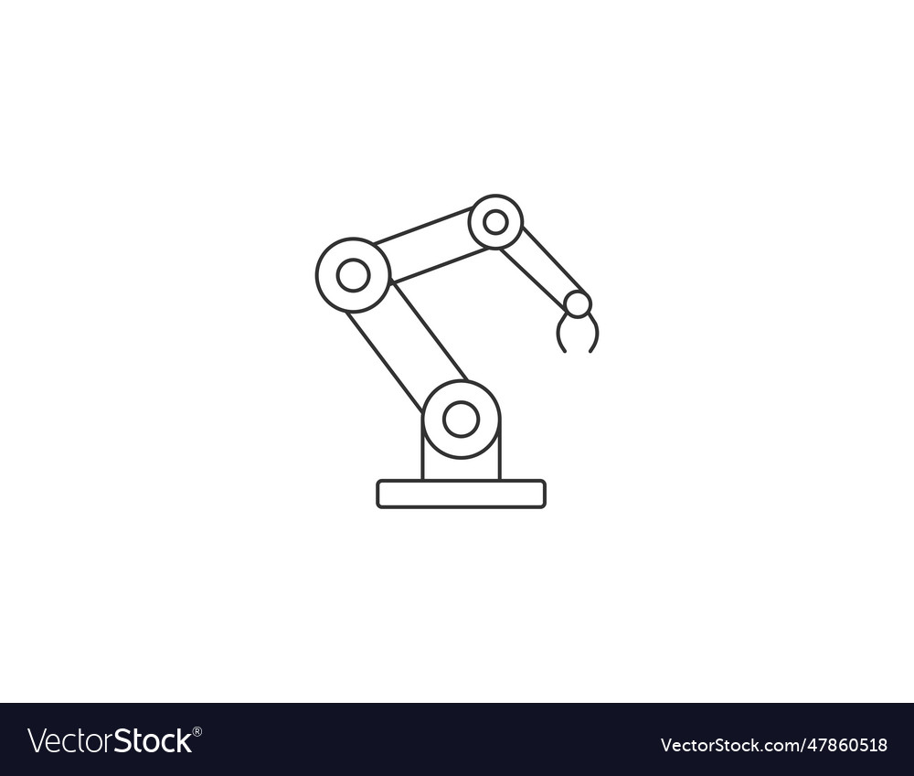 Robotic arm icon Royalty Free Vector Image - VectorStock